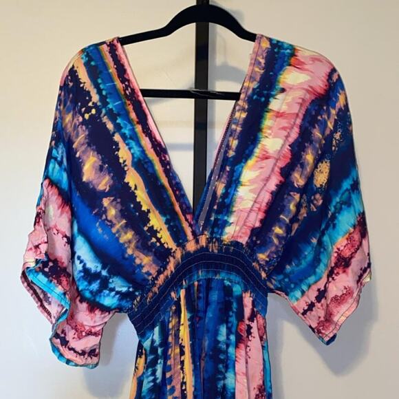 Tie-Dye Print Dress by Happy Look - Picture 7 of 9